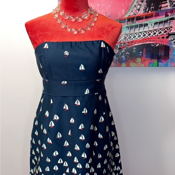 Stapless Sailboat Denim Dress - Picture 8 of 8